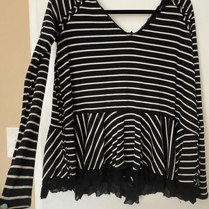 free people flowy long sleeve xs